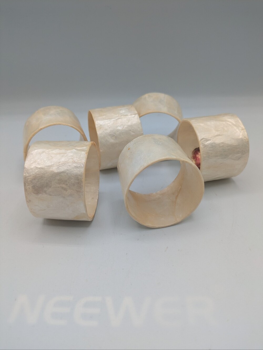 Capiz Shell Napkin Rings - Picture 3 of 6